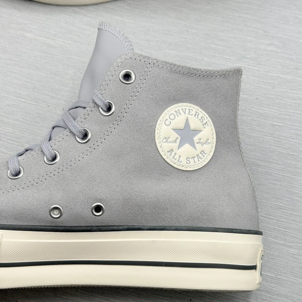 Converse Women's 11 Chuck 70 Plus Grey Blue Suede Leather High Top A03251C